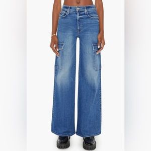 MOTHER Cargo High Waist Wide Leg Jeans
